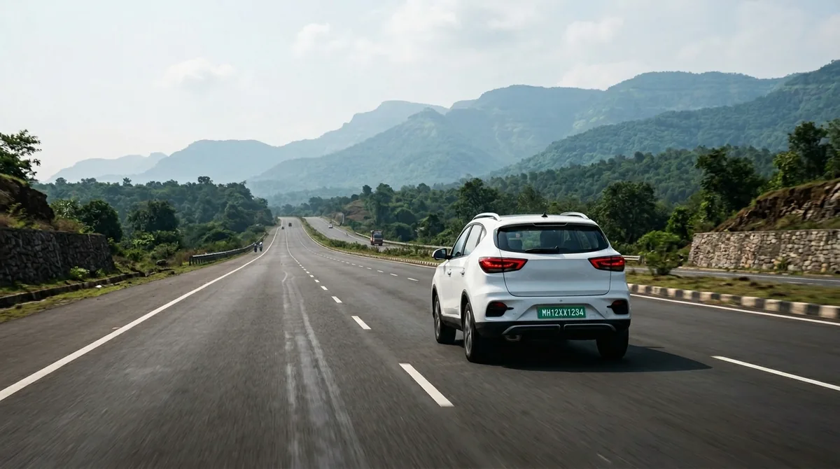 Cab driving on Mumbai Pune expressway — Pune to Mumbai one way cab fare explained